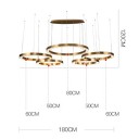 Loft Industry Modern - Rings Chandelier